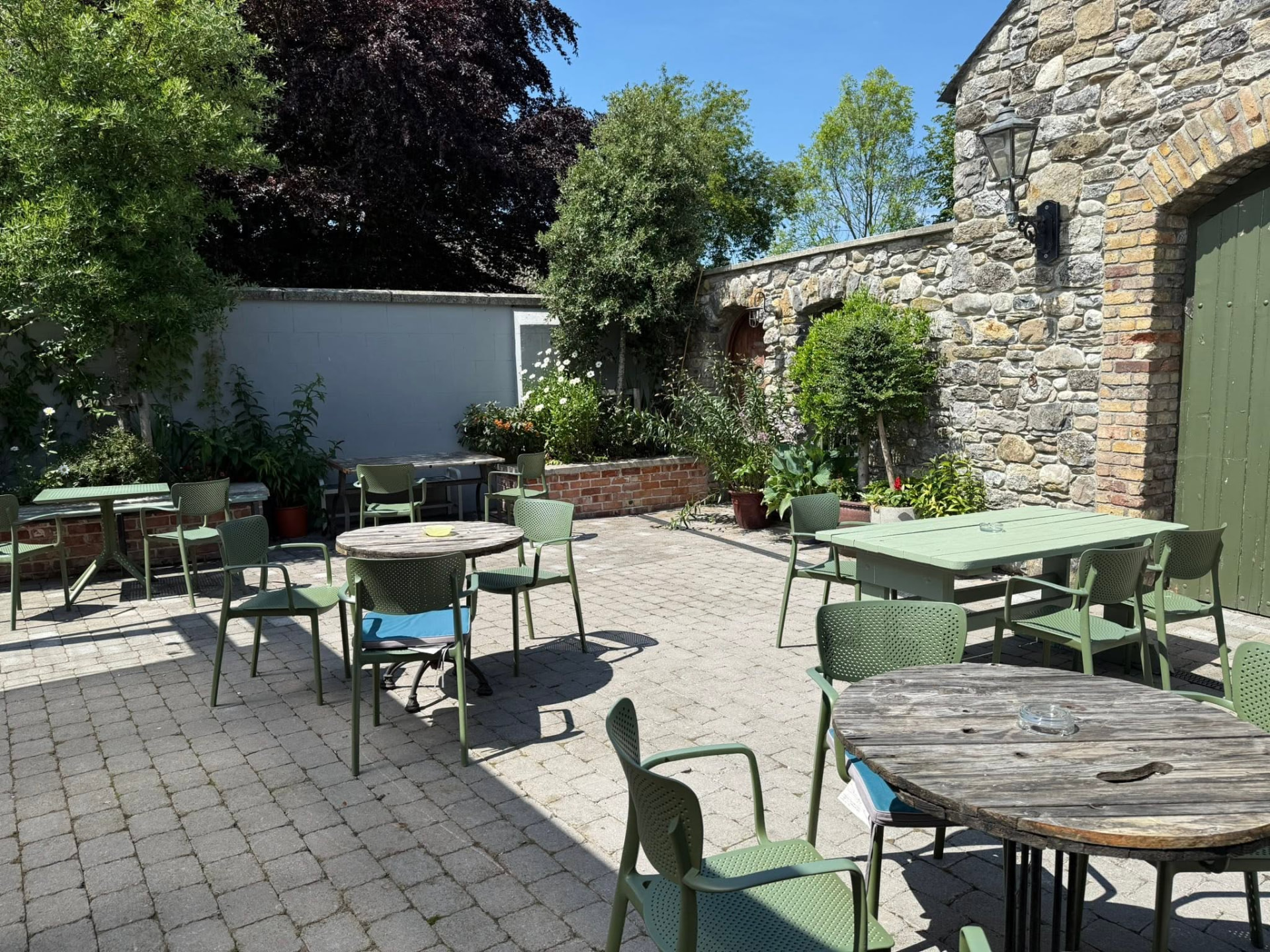 The courtyard in summer